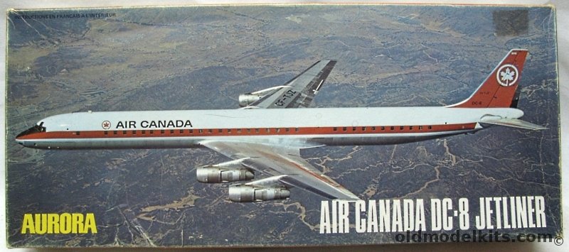 Aurora 1/103 Douglas DC-8 Jetliner - Air Canada, 390-350 plastic model kit